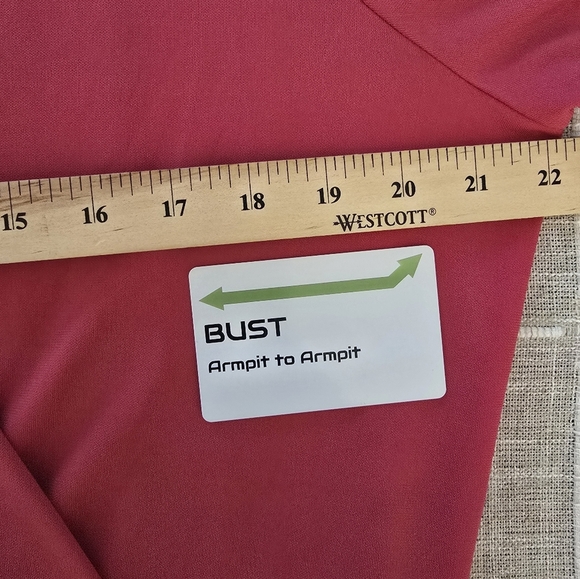 Talbots 2X Stretchy Wrap Midi Belted Dress - Picture 7 of 8